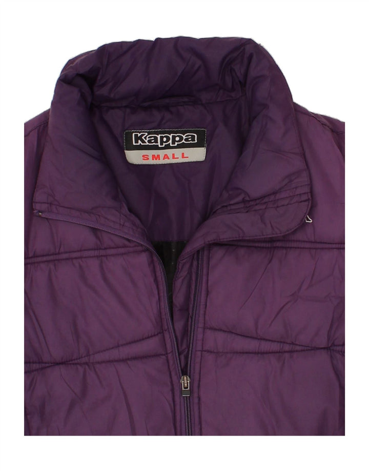 KAPPA Womens Padded Jacket UK 10 Small Purple Polyester Vintage Kappa and Second-Hand Kappa from Messina Hembry 