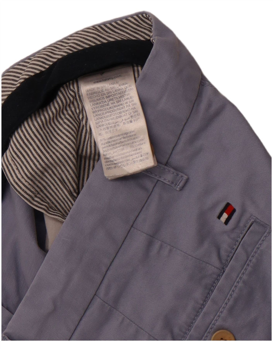 Pantaloni scurți chino Tommy Hilfiger pentru bărbați W38 XL, bumbac albastru