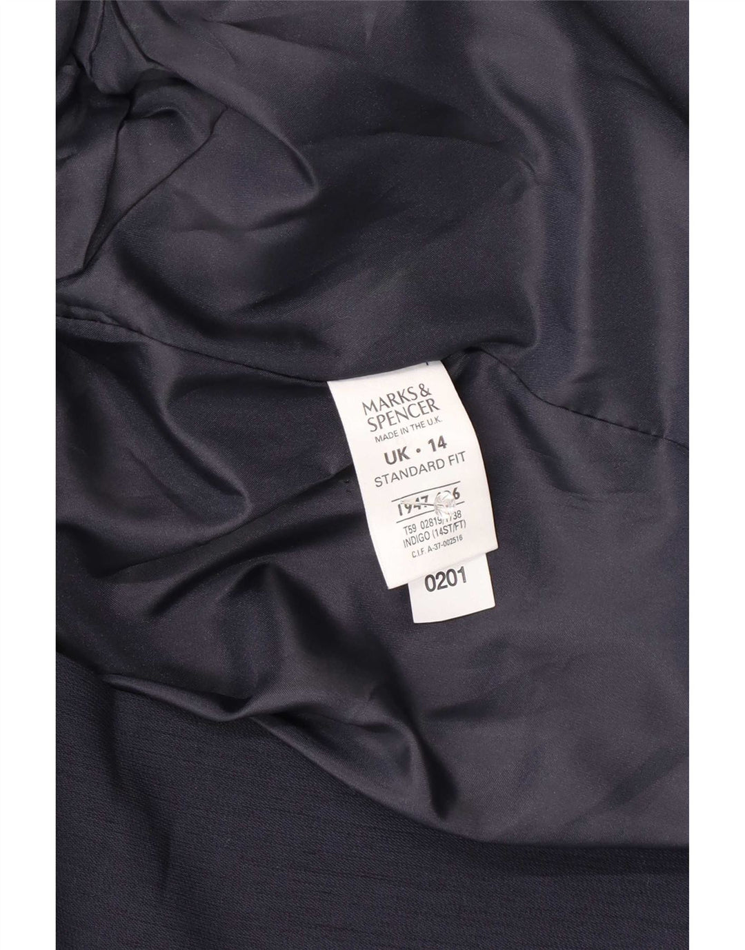 Jachetă pentru femei Marks & Spencer UK 14, mare, albastru, poliester