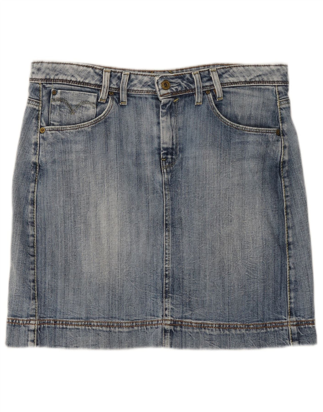 LEVI'S Mini Fusta Denim Mare W34 Bumbac Albastru