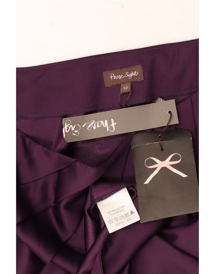 Fusta creion pentru femei Phase Eight UK 12 Medium W30 Poliester violet