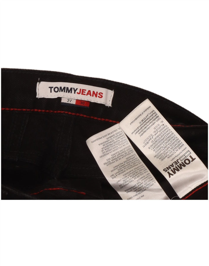 TOMMY HILFIGER Blugi conici pentru femei W27 L25 bumbac negru