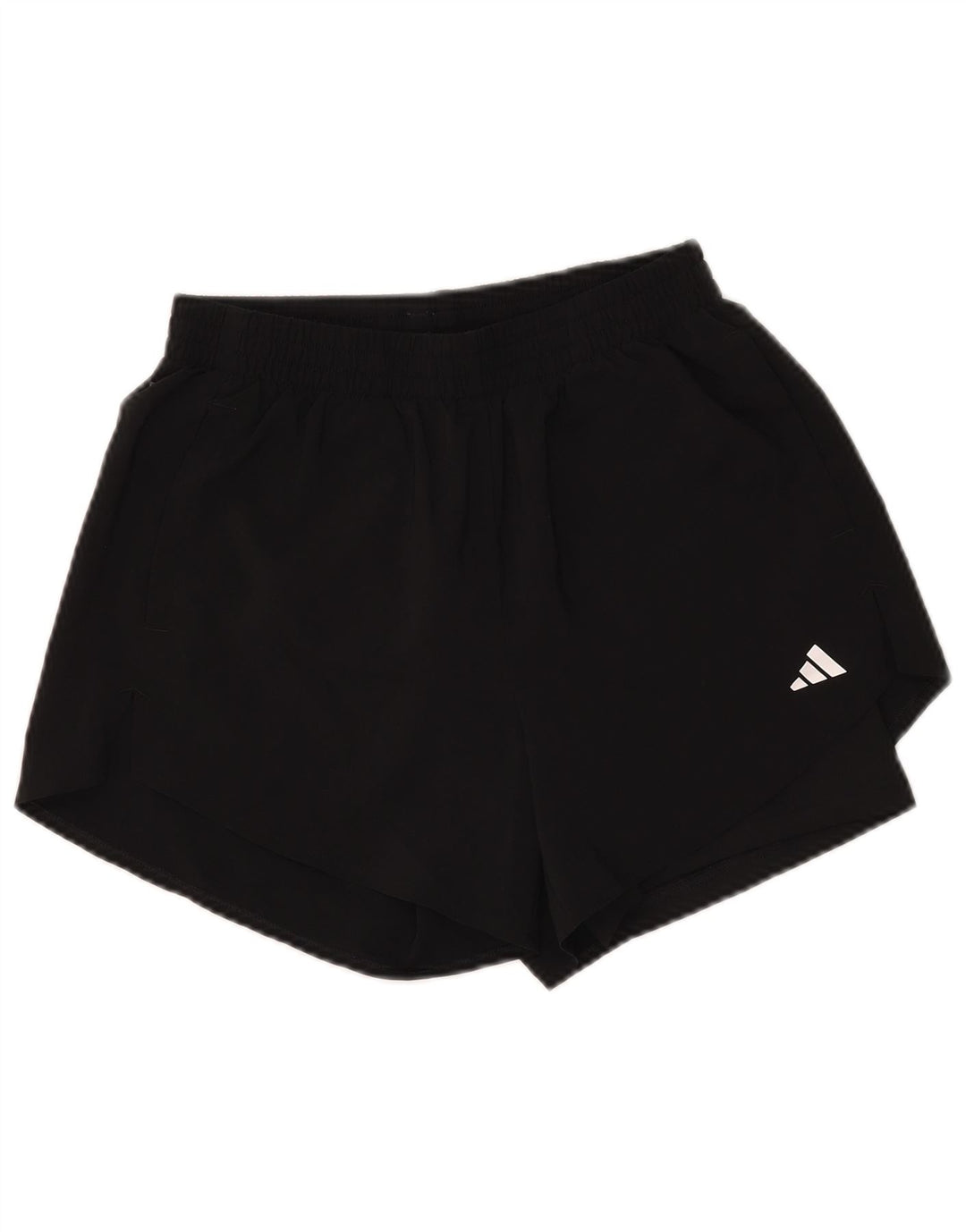 Pantaloni scurți sport pentru femei Adidas, cu ajustare normală, UK 8/10, poliester negru mic