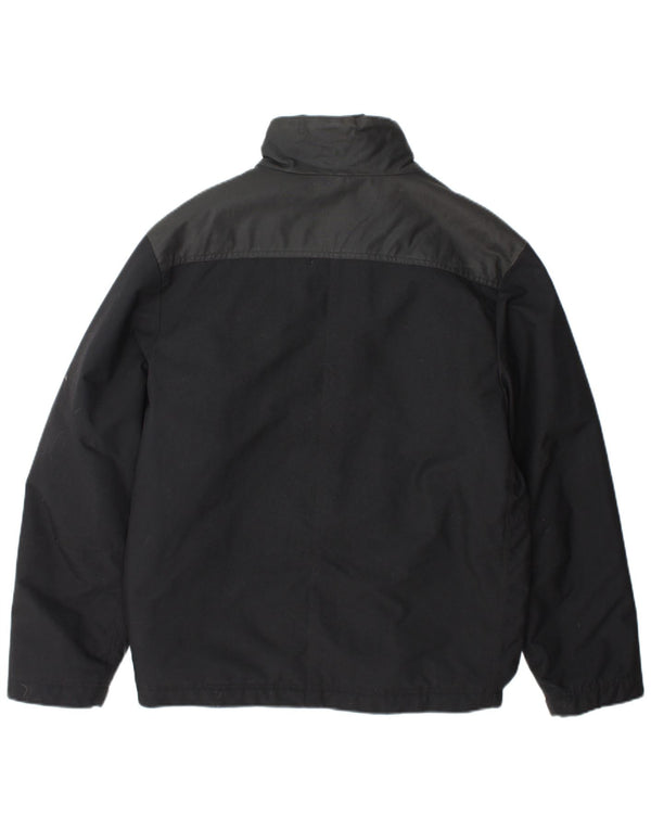 Jachetă de vânt pentru bărbați Adidas UK 36 Mic Negru Colorblock Nylon