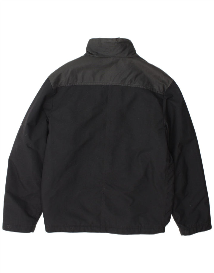 Jachetă de vânt pentru bărbați Adidas UK 36 Mic Negru Colorblock Nylon