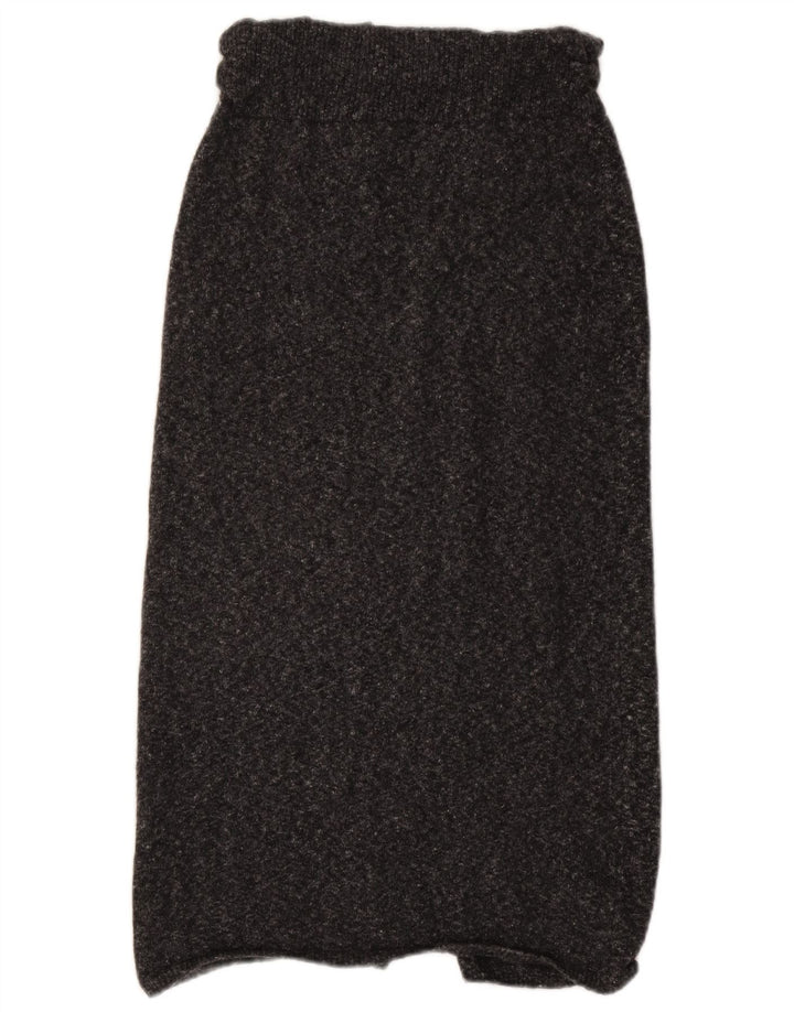 Fusta Midi tricotată pentru femei Massimo Dutti Mic W30 Gri pete