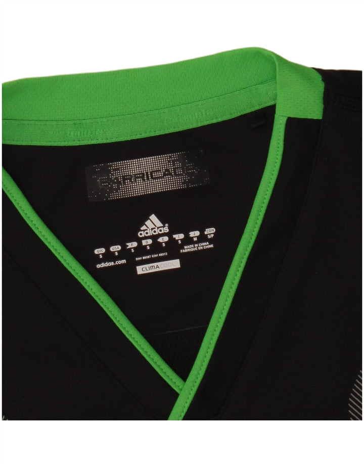 Tricou Adidas Climacool pentru bărbați Top mic negru Colorblock