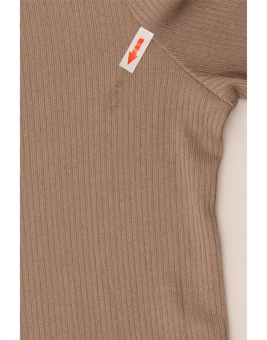 Marks & Spencer Top pentru femei cu mânecă lungă UK 14 Medium Bej Poliester