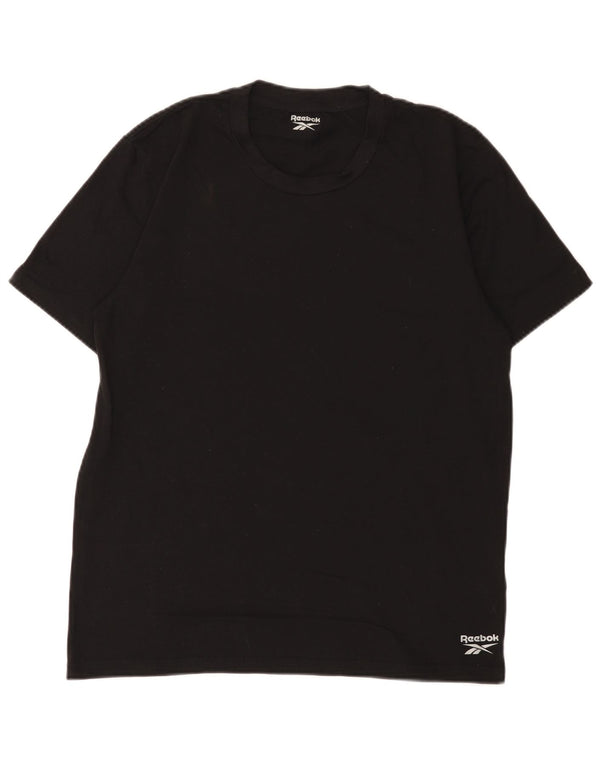 Tricou Reebok pentru bărbați Top mare din bumbac negru