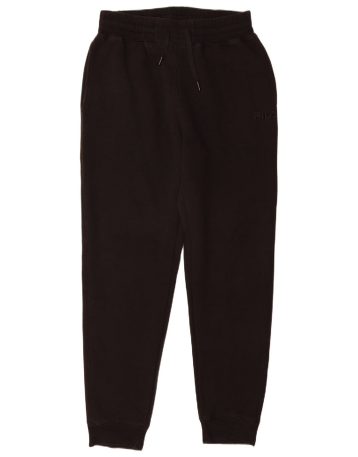 Pantaloni de trening Fila Barbati Joggeri Mici Bumbac Negru