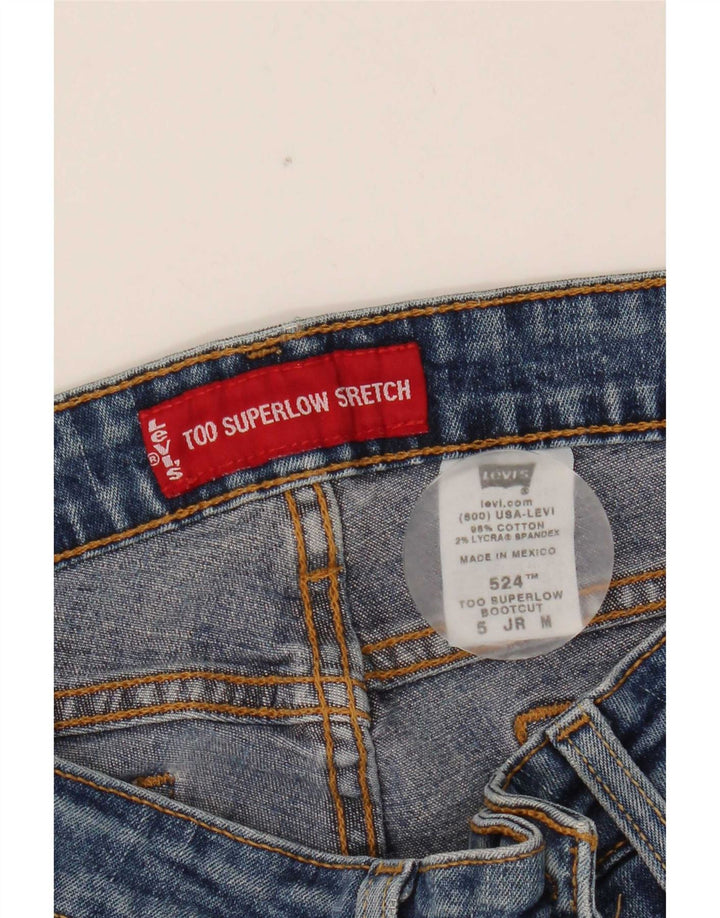 Blugi Levi's 524 Super Low Bootcut Medium W30 L30 Bumbac albastru