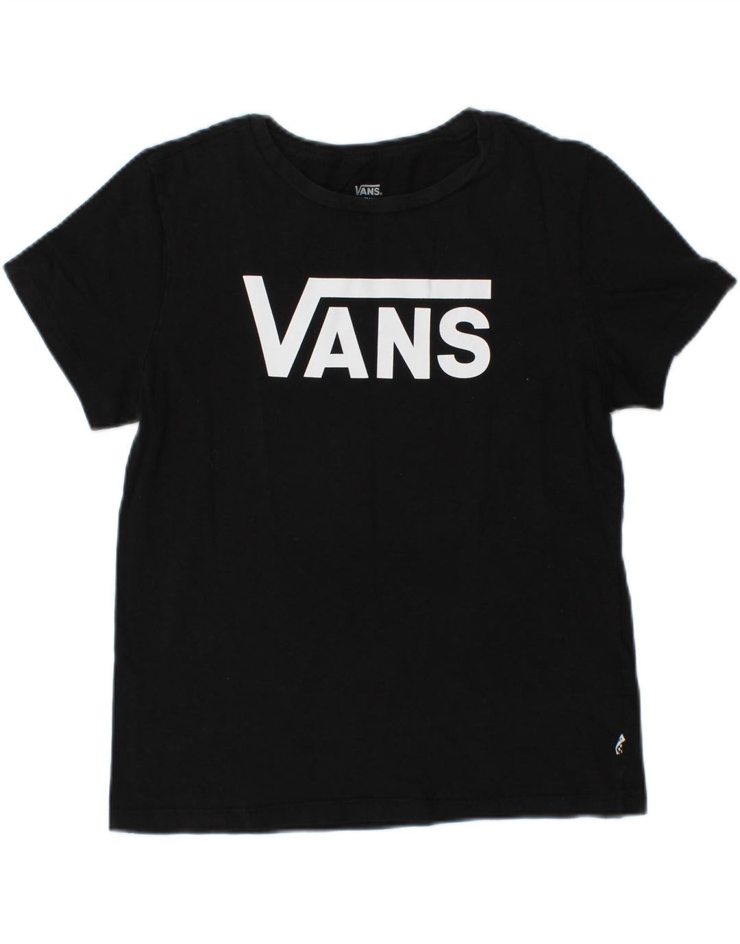 VANS Womens Graphic T-Shirt Top UK 12 Medium Black Cotton