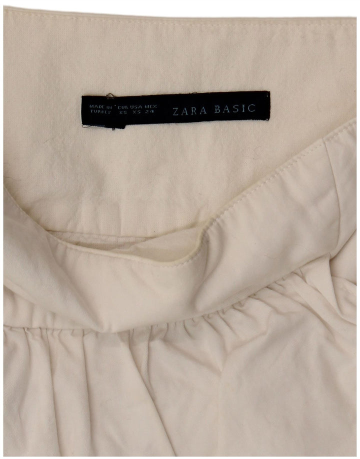 Fusta cu etaje pentru femei Zara XS W24 Alb