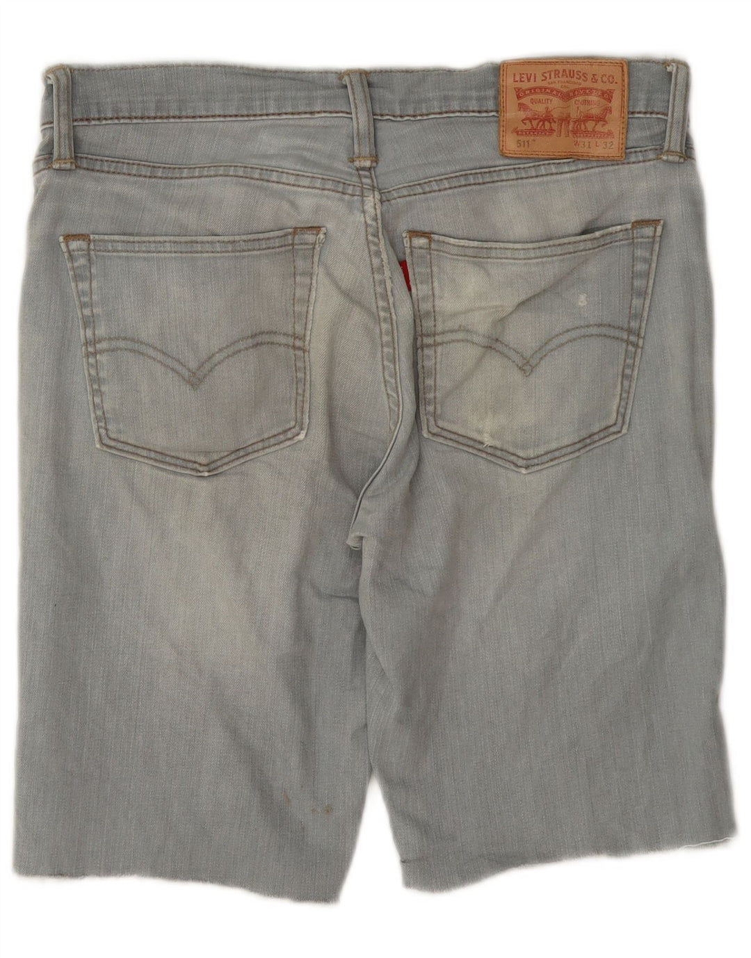 Pantaloni scurți Levi's 511 Slim Fit din denim W31, bumbac albastru mediu