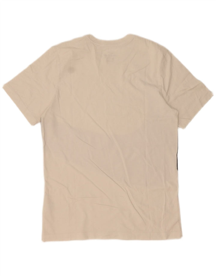 Tricou grafic Nike pentru bărbați Top mediu din bumbac alb