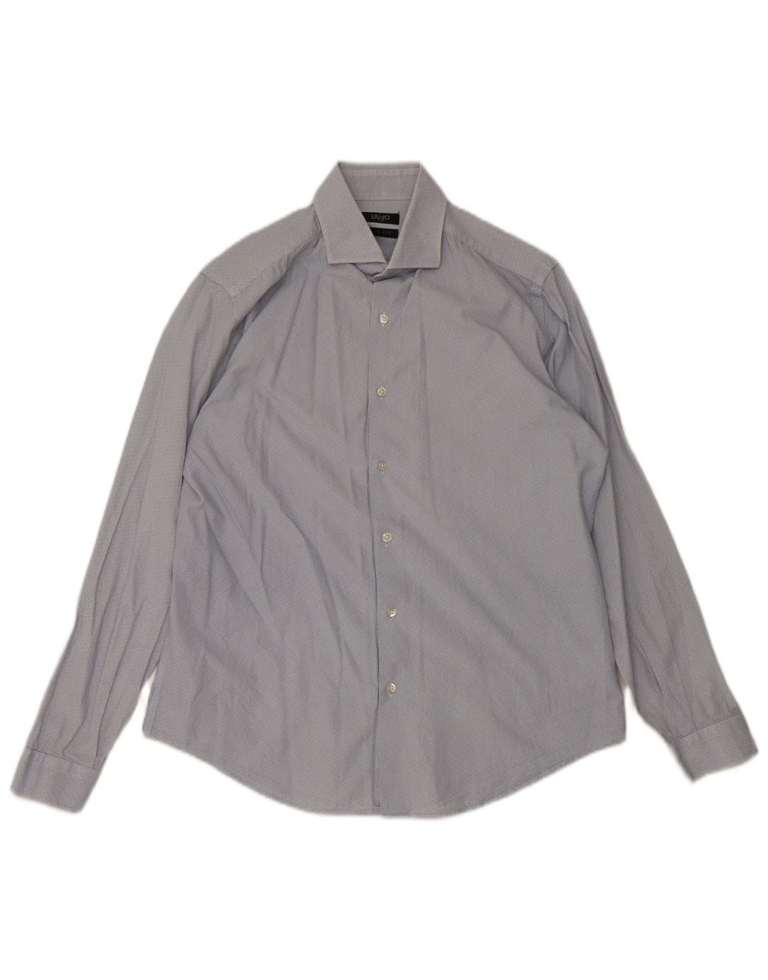 Cămașă pentru bărbați Liu Jo Slim Fit Mărimea 40 Bumbac geometric albastru mediu