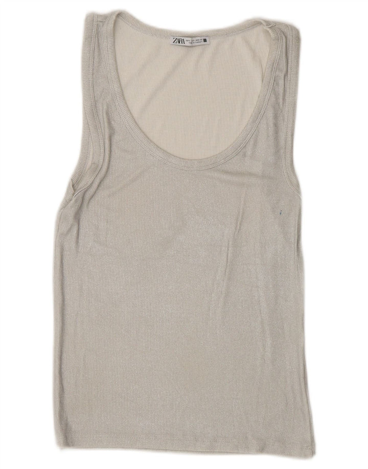 Vestă pentru femei Zara UK 8 Small Silver