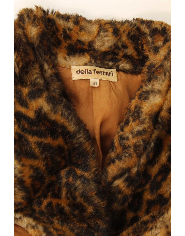 Jachetă supradimensionată pentru femei Delia Ferrari IT 41 Maro Mediu Animal Print