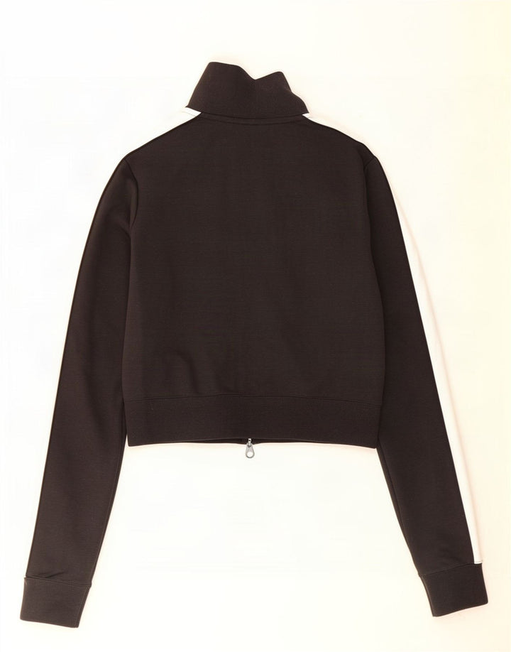 Jachetă Puma Crop Trening Top Jacket UK 12 Medium Black Colorblock