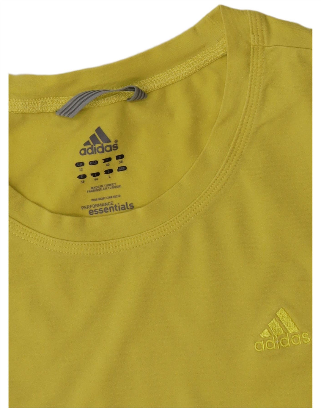 Tricou Adidas pentru femei Top UK 12 Medium Yellow