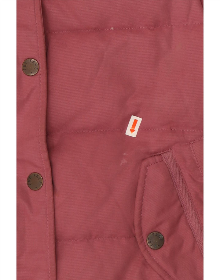 Fat Face pentru femei Sherpa Oversized Padded Gilet UK 10 Small Pink Poliester