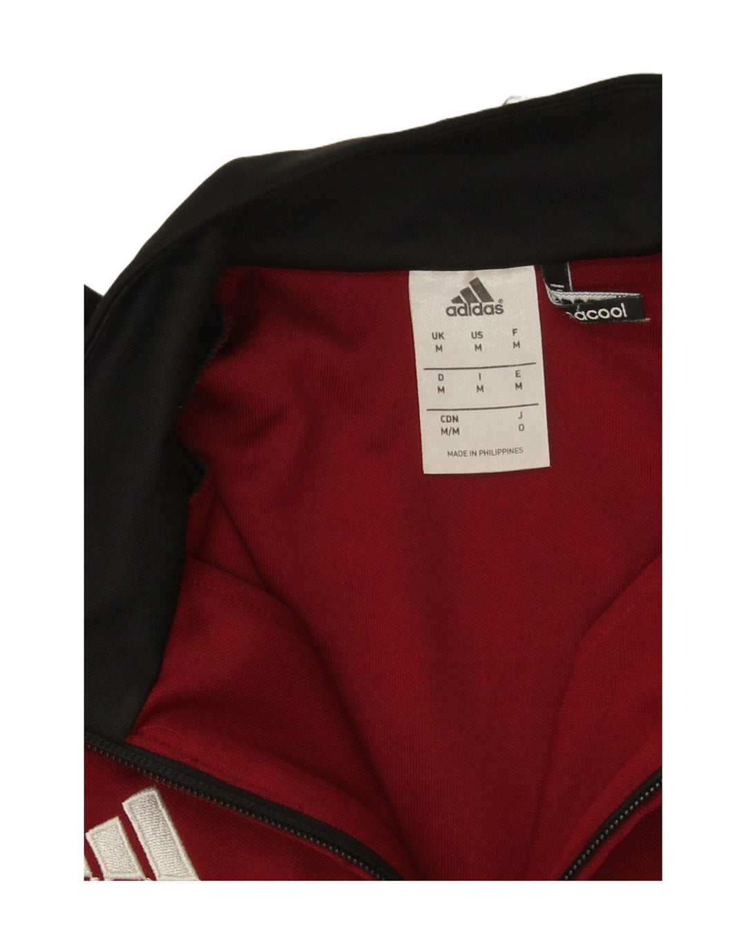 Adidas pentru bărbați Climacool Graphic Top cu mânecă lungă, roșu mediu, colorblock