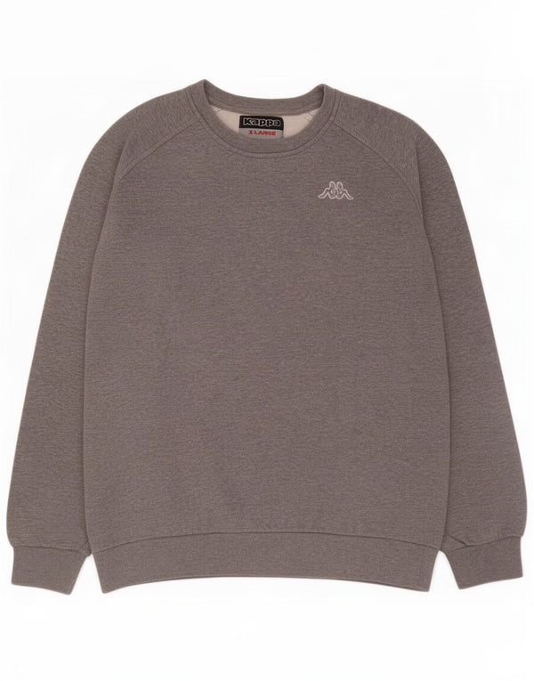 Kappa Mens Sweatshirt Jumper XL Grey Cotton