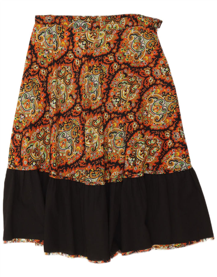 Fusta A-Line pentru femei Vintage W30 Medium Multicolor Paisley
