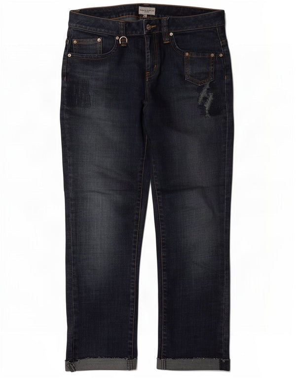 Blugi drepti pentru femei Karen Millen UK 12 Medium W32 L28 Blue Bumbac