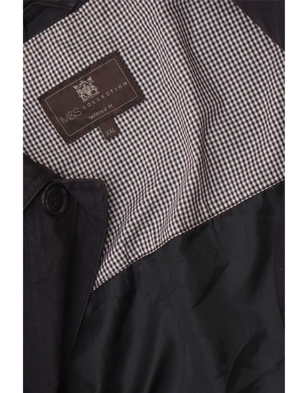 Palton pentru bărbați Marks & Spencer Tailored Fit UK 44 2XL Bleumarin
