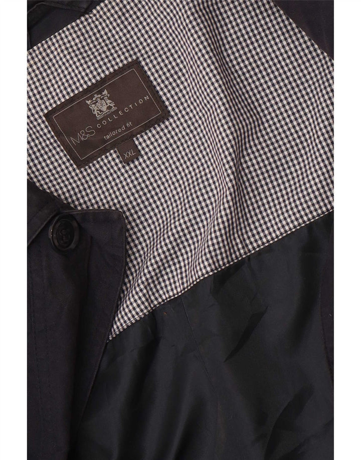 Palton pentru bărbați Marks & Spencer Tailored Fit UK 44 2XL Bleumarin