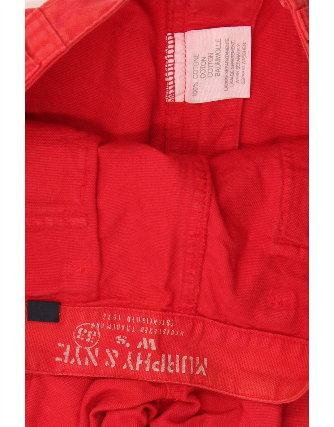 Murphy & Nye Pantaloni cargo Capri pentru femei W33 L22 bumbac roșu