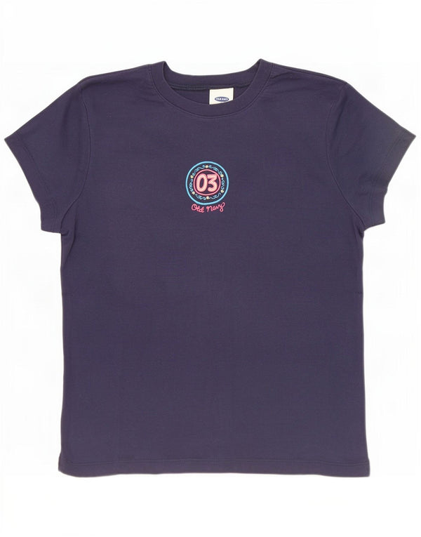 Tricou grafic pentru femei Old Navy Top UK 14 Large Blue Bumbac