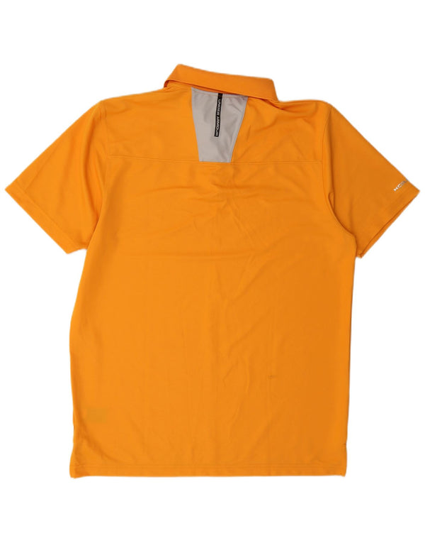 Tricou polo Under Armour pentru bărbați, poliester portocaliu mare