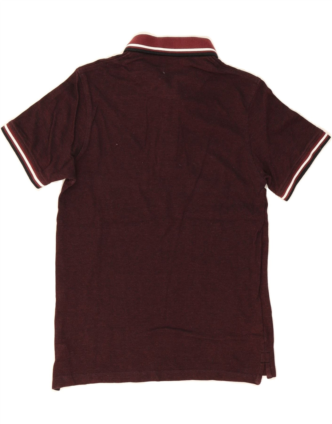 JACK & JONES Mens Regular Polo Shirt Small Maroon Cotton Vintage Jack & Jones and Second-Hand Jack & Jones from Messina Hembry 