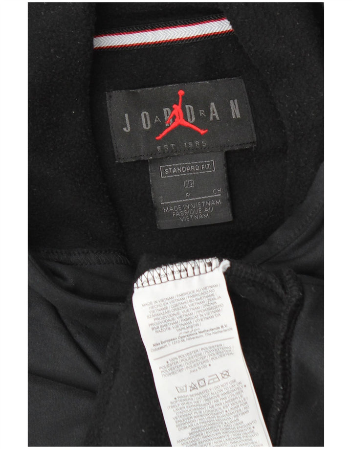 Pulover Jordan pentru bărbați, cu captură standard, poliester mic, negru