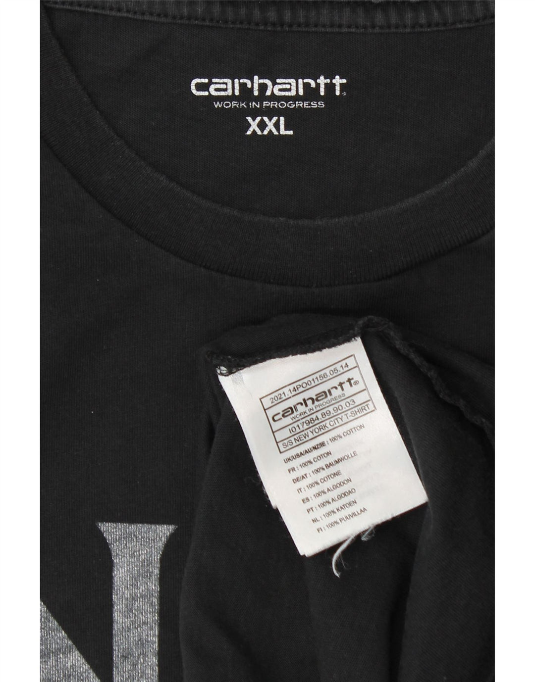 Tricou grafic pentru bărbați CARHARTT Top 2XL bumbac negru