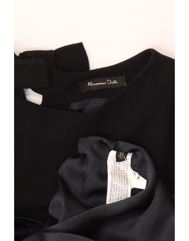 Massimo Dutti Rochie Schimbată Femei EU 40 Viscoză Neagră Medie