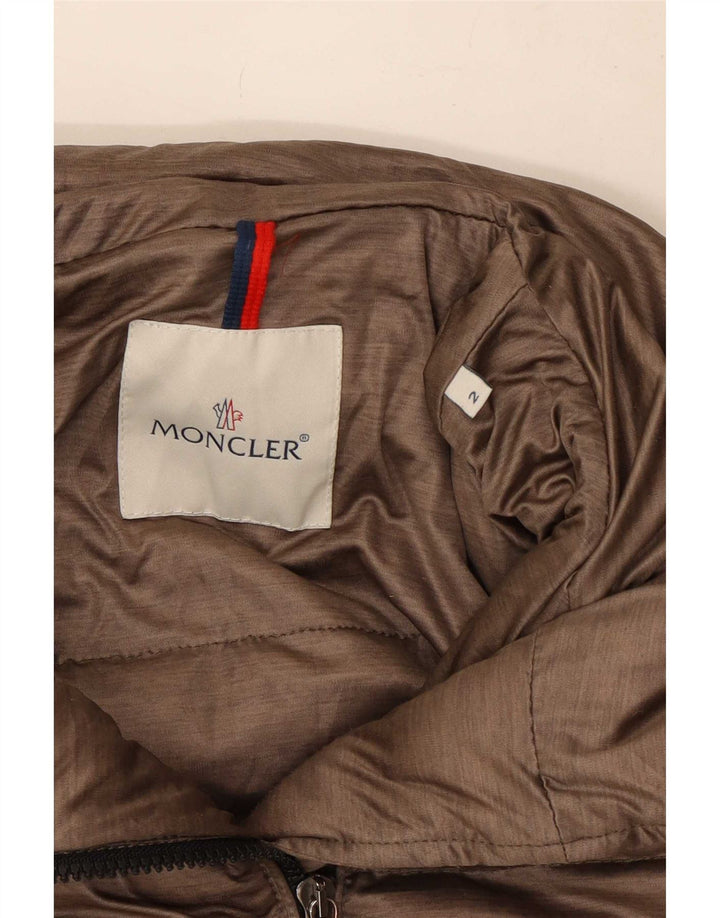 Jachetă căptușită pentru femei Moncler Mărimea 2 Poliester maro mic