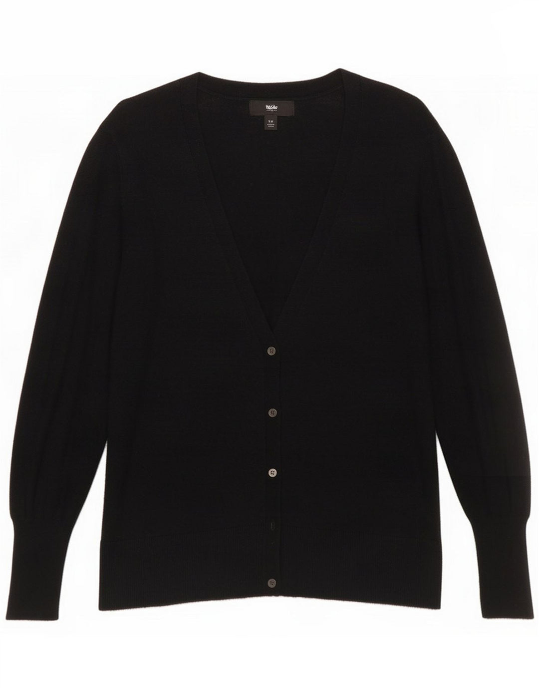 Mossimo Pulover cardigan pentru femei UK 12 Medium Black Nylon
