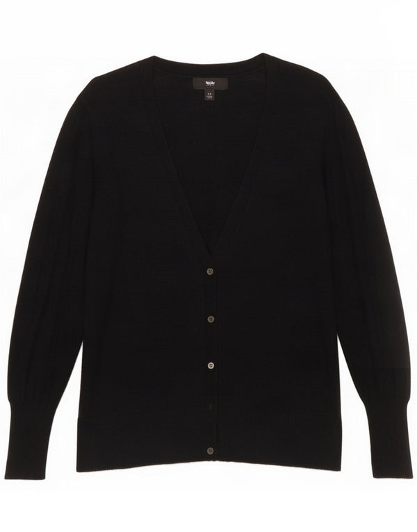 Mossimo Pulover cardigan pentru femei UK 12 Medium Black Nylon