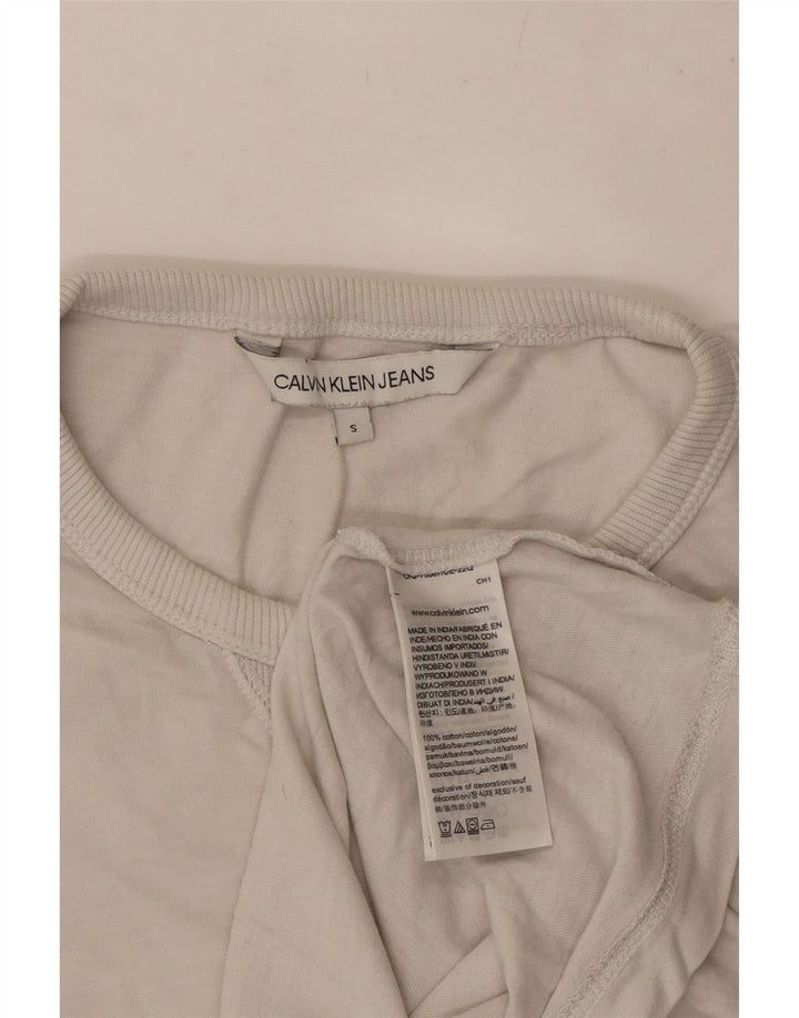 Tricou Calvin Klein Jeans pentru bărbați Top mic Bumbac alb