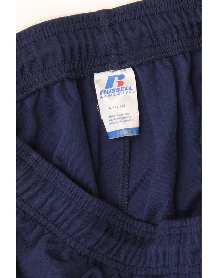 Pantaloni scurți de sport Dri-Power pentru bărbați Russell Athletic, poliester mari, albastru
