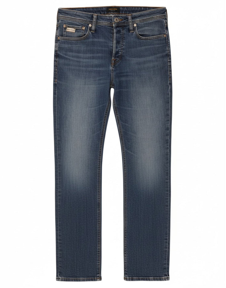 Blugi drepți pentru bărbați Jack & Jones W30 L32 Bumbac albastru