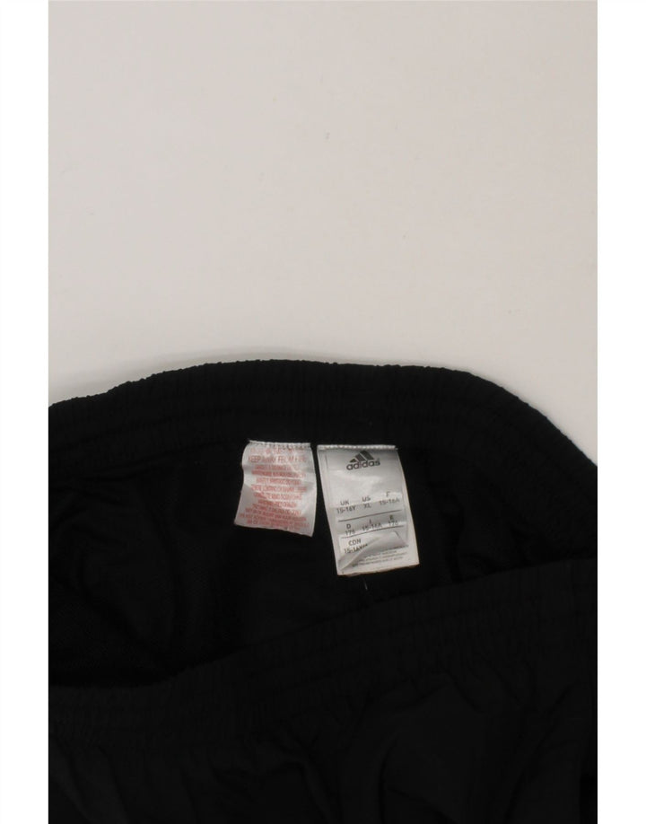 ADIDAS Boys Graphic Bermuda Sport Shorts 15-16 Years  Black Polyester Vintage Adidas and Second-Hand Adidas from Messina Hembry 