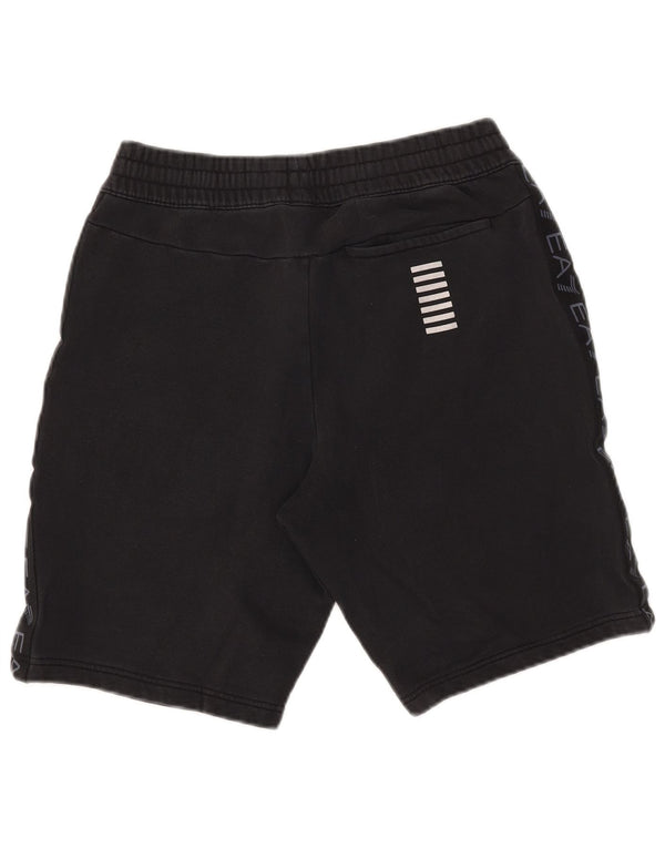 Pantaloni scurți sport grafic pentru bărbați Emporio Armani, bumbac negru mic