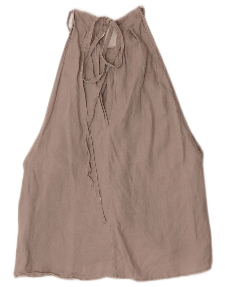 Top Halter pentru femei Zara UK 8 Small Gri In