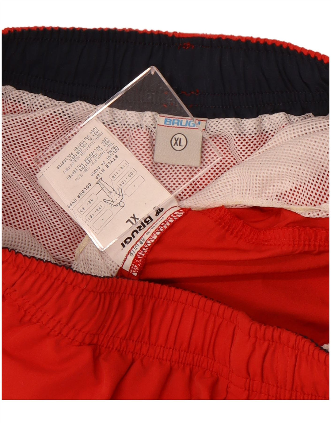 Pantaloni scurți de înot Brugi pentru bărbați XL poliester roșu
