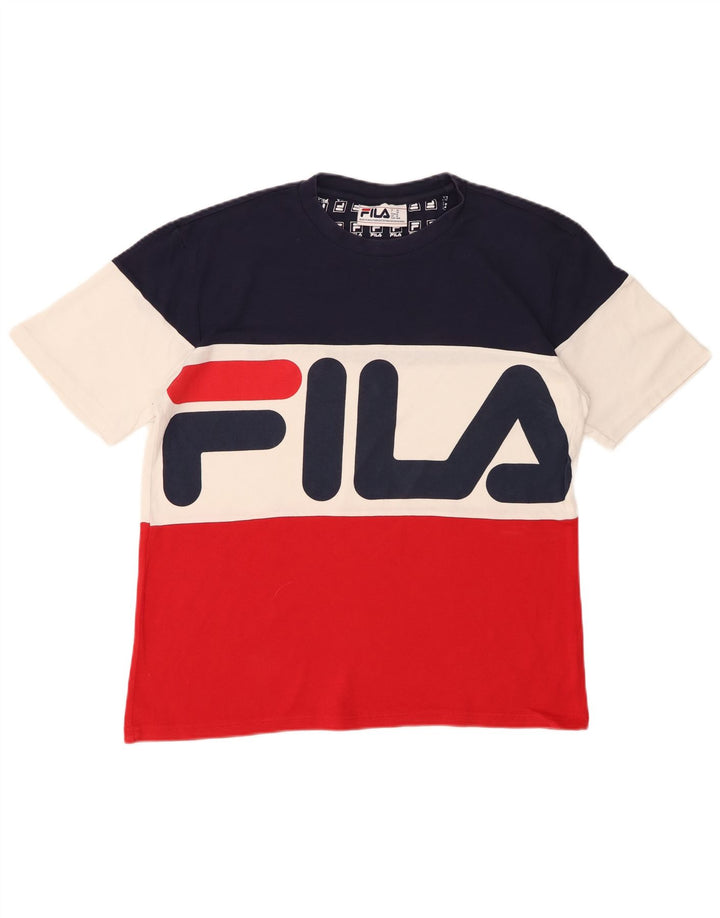 Tricou grafic pentru bărbați FILA Top Mediu Multicolor Colorblock