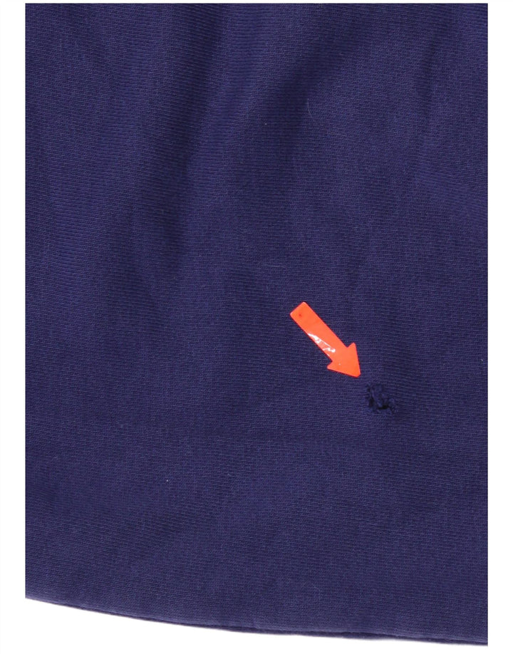 Pulover Adidas pentru bărbați, bumbac, albastru bleumarin mediu